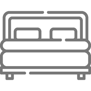 Icon of a bed indicating the number of bedrooms