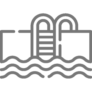 Icon of swimming pool ladders indicating swimming pool availability